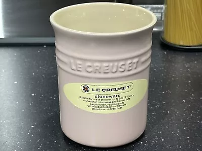 Le Creuset New Stoneware Ceramic Milky Pink Utensil Pot RRP £32 • £24