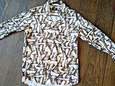 V.I.P Collection Men's Button-up Size M Versace Look • $32.89