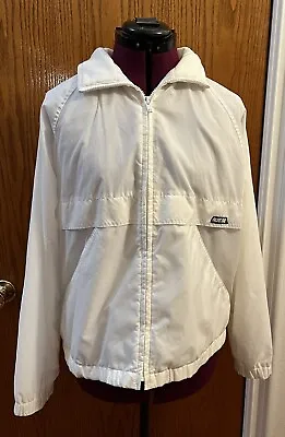 $13 • Buy Vintage Pacific Trail Full Zip Hooded Windbreaker Lined Jacket Neon Pink Sz Med