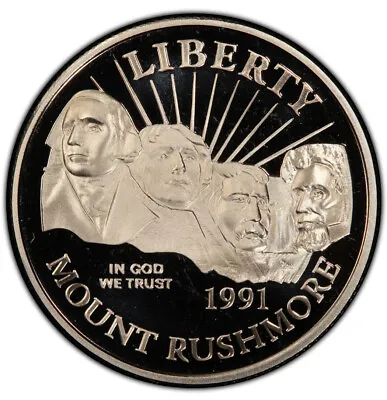 1991 Mount Rushmore 50c Proof Commemorative Half Dollar • $10