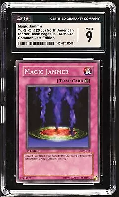 2003 Starter Deck: Pegasus #SDP-048 Magic Jammer CGC 9 • $47.50