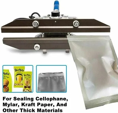 Portable Hand Held Heat Sealer Crimp Heat Sealer For Mylar Bags Aluminum Foil • $145