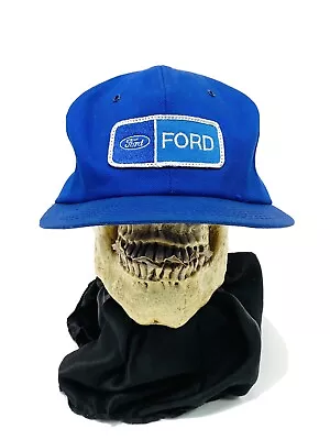 Vintage Ford Tractors Big Patch Snapback Trucker Hat Cap 70s 80s RARE K BRAND • $106.37