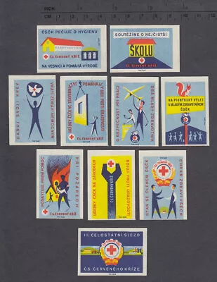 Series Of Old Czechoslovakian Matchbox Labels From 1960 /1939-1948/ • $0.99