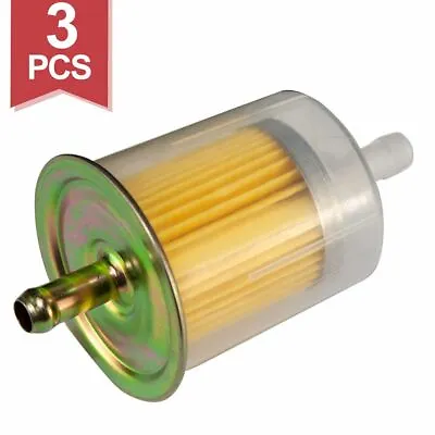 $8.36 • Buy 3x Universal Fuel Filters 5/16  Industrial High Performance Inline Gas Fuel Line