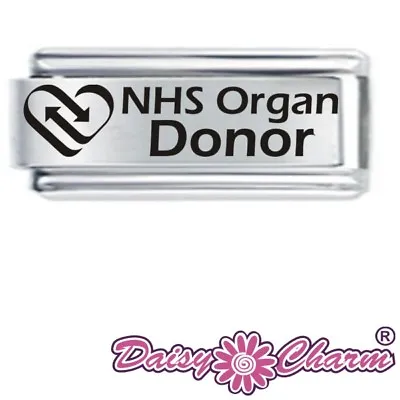 JSC Italian Charm MEDICAL ALERT - NHS ORGAN DONOR For Italian Modular Charms  • £5.81