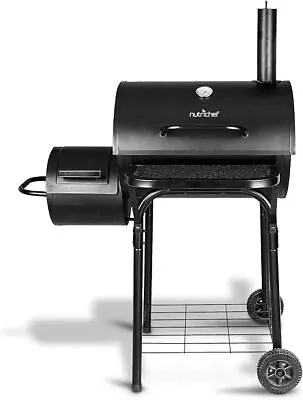 NutriChef Kitchen Charcoal Grill Offset Smoker Portable SLCSG20 - Scratch & Dent • $99.03