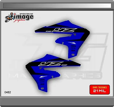 Graphics For Yamaha   2019-23 Yz250F  Radiator Shrouds Graphics 2023 Style • $69