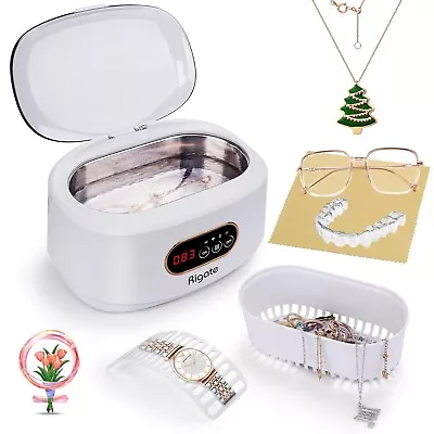 Professional Ultrasonic Jewelry Cleaner With Timer Portable Cleaning Machine • $42.81