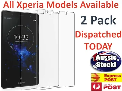 $8.92 • Buy 2x New Screen Protector For Sony Xperia X XP XZ XZ1 XZ2 XA Mini Compact Ultra