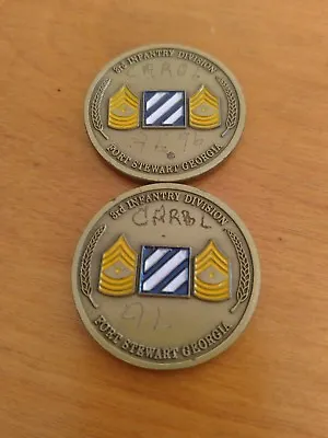 $15 • Buy 3rd Infantry Division Fort Stewart Georgia Sergeant Major Challenge Coin