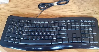 Microsoft Comfort Curve Keyboard 3000 USB Multimedia Contour 1482 3TJ-00001 OEM • $24.99