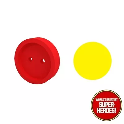 Mego Iron Man Red Chest Button + Decal For 8” Action Figure WGSH Custom Parts • $8.99