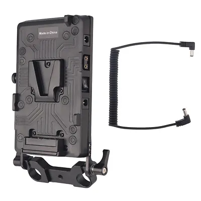 $75.99 • Buy V-mount BP Battery Plate Power Supply Adapter With D-Tap 15mm Rod Clamp For Sony