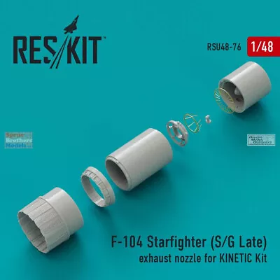 RESRSU480076U 1:48 ResKit F-104S F-104G Late Starfighter Exhaust Nozzle (KIN • $22.04