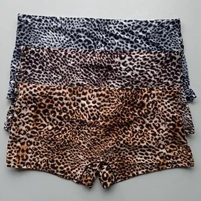 Soft And Comfortable Leopard Print Men's Boxer Briefs Shorts M/L/XL/2XL • £6.71