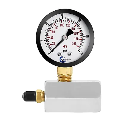 Gas Test Pressure Gauge 30 Pound 30 PSI / 200 KPa 3/4” FNPT Connection Assembly • $10.95