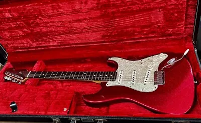 2001 Fender Stratocaster American Standard Mars Music Limited Edition Red • $4950