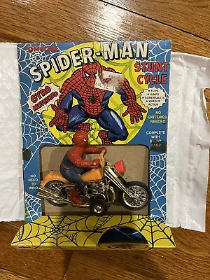 $250 • Buy 1973 Ahi Spiderman Stunt Cycle Azrak Hamway Motorcycle Mego Batman Remco Apes
