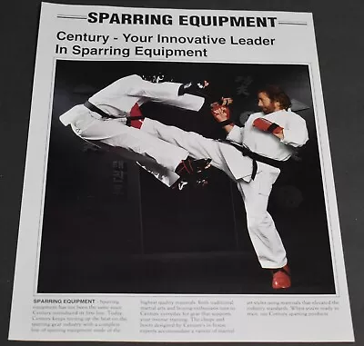 1995 Print Ad Century Sparring Equipment Katate Chuck Norris Kick Martial Arts • $15.98