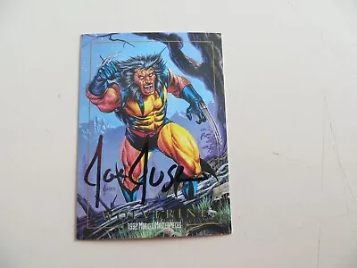 1992 Marvel Masterpieces 1st Series Wolverine Card Signed Joe Jusko Coa & Poa • $44.99