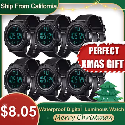 Men Digital Military Sports Watch Tactical LED Backlight Wristwatch Waterproof • $9.81