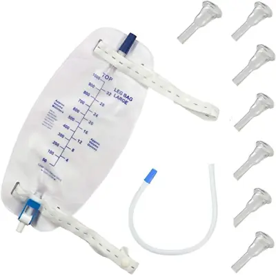 Male Complete Kit Urinary Incontinence One-Week 7-Condom Catheters External Sel • $37.25