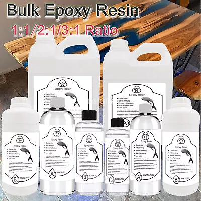 1:1/2:1/3:1Ratio Bulk Epoxy Resin Clear AB Glue DIY Casting Crafts Coating Resin • $22.99