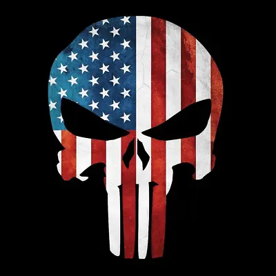 Punisher Sticker American Flag USA Sniper Car Truck Window Decal Sticker US • $2.24