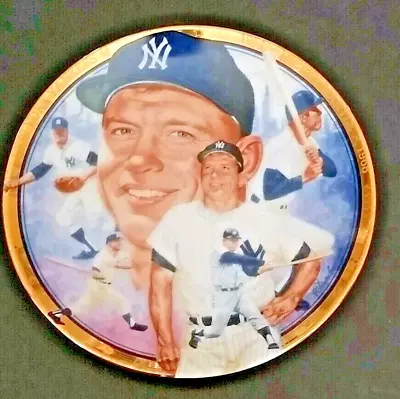 1992 Hamilton Collection Plate Baseball New York Yankees Mickey Mantle Ltd Ed • $14.99