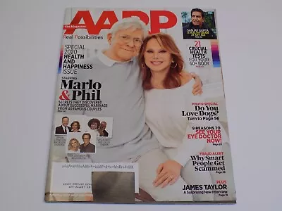 AARP Magazine April May 2020 Marlo Thomas Phil Donahue Sanjay Gupta James Taylor • $8.99