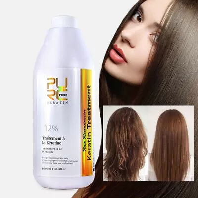 1000Ml 12% Pure Keratin Hair Straightening Treatment Improves Frizzy Split Ends • $50