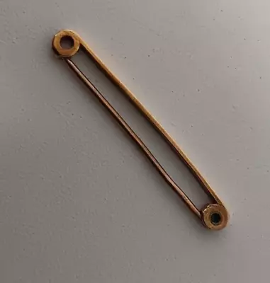 Vintage 15ct Gold Safety Pin Brooch - OF189 • £21