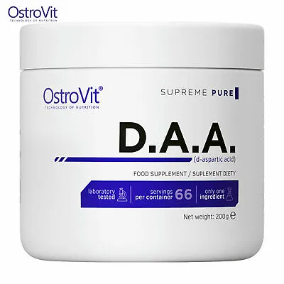 OstroVit Pure D.A.A 200g - 66 SERVINGS - D-Aspartic Acid - Testosterone Booster • $22.03