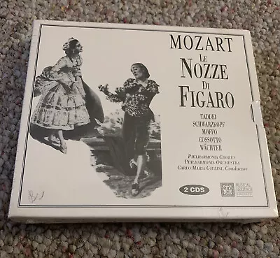 Mozart Le Nozze Di Figaro 2-CD Set Musical Heritage Society Taddei Schwarzkopf • $11.99