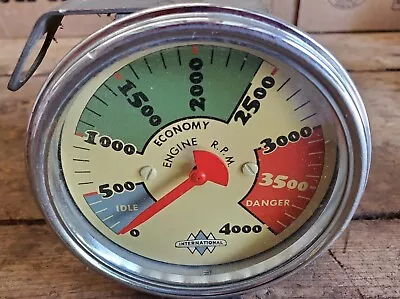 Vintage International Harvester Tachometer 4000 RPM Gauge • $150