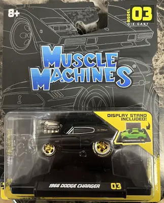 2024 Muscle Machines #3 1966 DODGE CHARGER -  LIMITED EDITION BLACK CHASE • $15.95