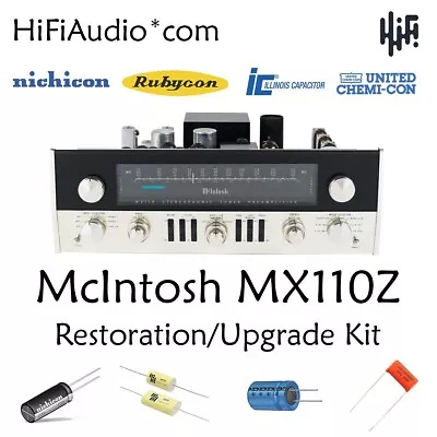 McIntosh MX110Z Deluxe Restoration Recap Capacitor Repair Kit   • $165