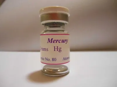 Mercury - Collectable Element Sample Hg 25 Grams • $55