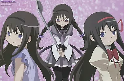 Poster Promo K-ON Puella Magi Madoka Magica Anime Akemi Homura Yui Mio Tsumugi • $14.99