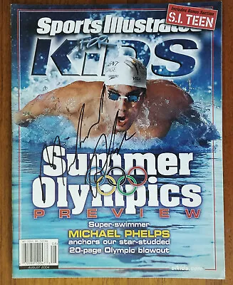 Michael Phelps Signed Sports Illustrated For Kids Magazine - Global Authentics • $399.99