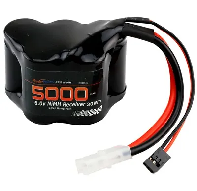 Powerhobby 6v 5000mAh 5-Cell Hump Receiver NiMH RX Battery 1/5 Scale • $29.95