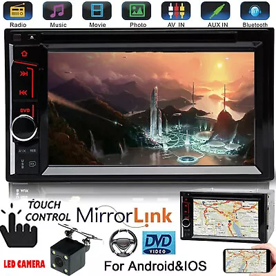 Car Stereo 2 Din CD Backup Camera Player Headunit Mirror Link For GPS Navigation • $90.80