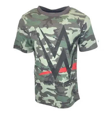 £6.99 • Buy Boys Kids Children Junior WWE Wrestling Short Sleeve T-Shirt Top Camo Age 4-14
