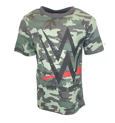 £6.99 • Buy Boys Kids Children Junior WWE Wrestling Short Sleeve T-Shirt Top Camo Age 4-14