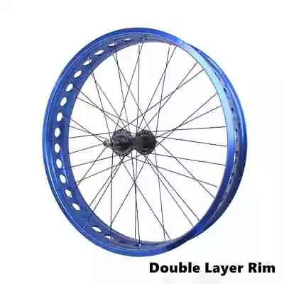 20/24/26*4.0 Inch Snow Bike Wheelset Fat Bicycle Wheels Rims Disc Brake  • $199