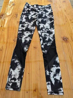 Mossimo Supply Black White Drawstring Elastic Waistband Leggings Sz S • $17.49