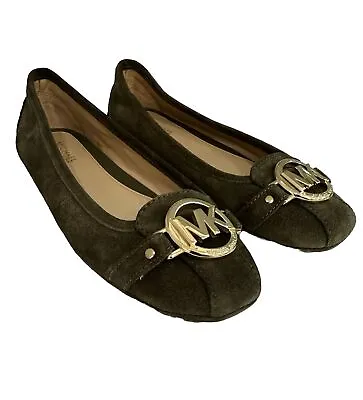 Michael Kors Fulton Suede Flats. Color Olive Green. Womens Size 6M. BRAND NEW • $38