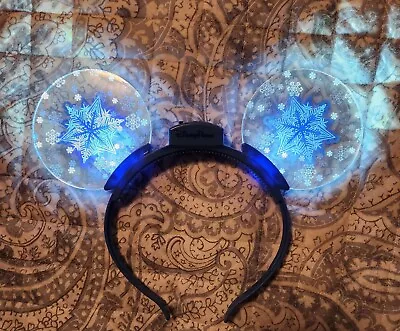 Light Up Snowflake Mickey Ears Headband Frozen • $20