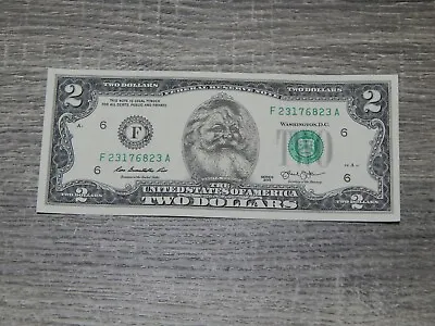 The Santa Claus US $2 Dollar Bill Real Uncirculated Money Santa Dollar Item #119 • $3.99